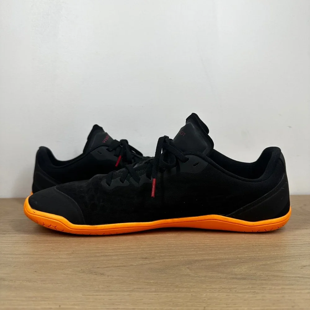Vivobarefoot Primus Lite III Sneakers Men 12.5 Black Orange Barefoot Training